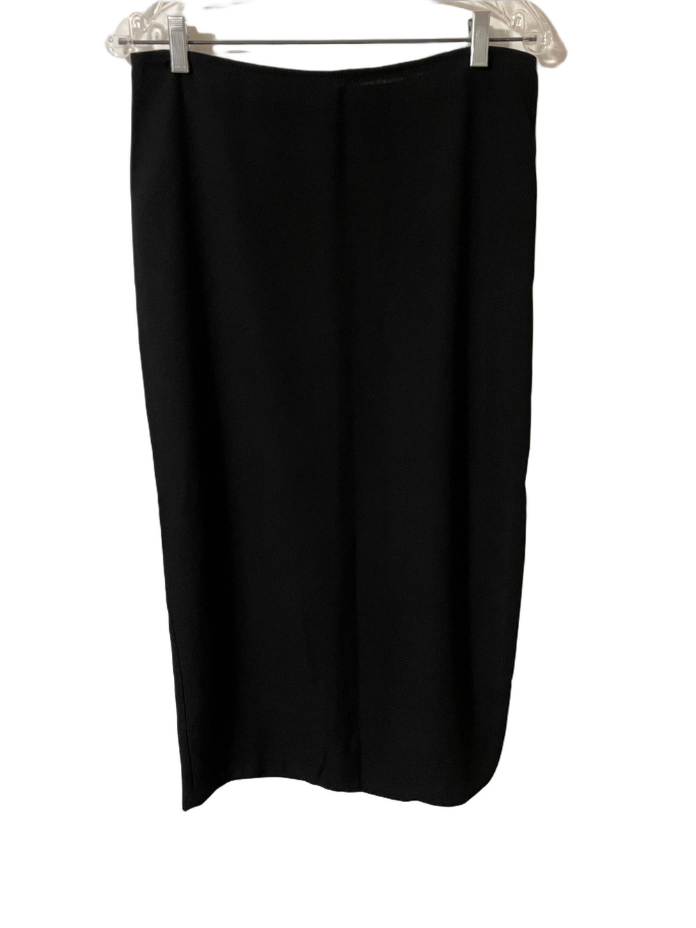 Vintage Garage Black Maxi Skirt with Left Side Zipper Slit Size 13/14